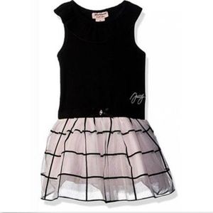 Juicy Couture girls black and pink dress size 8